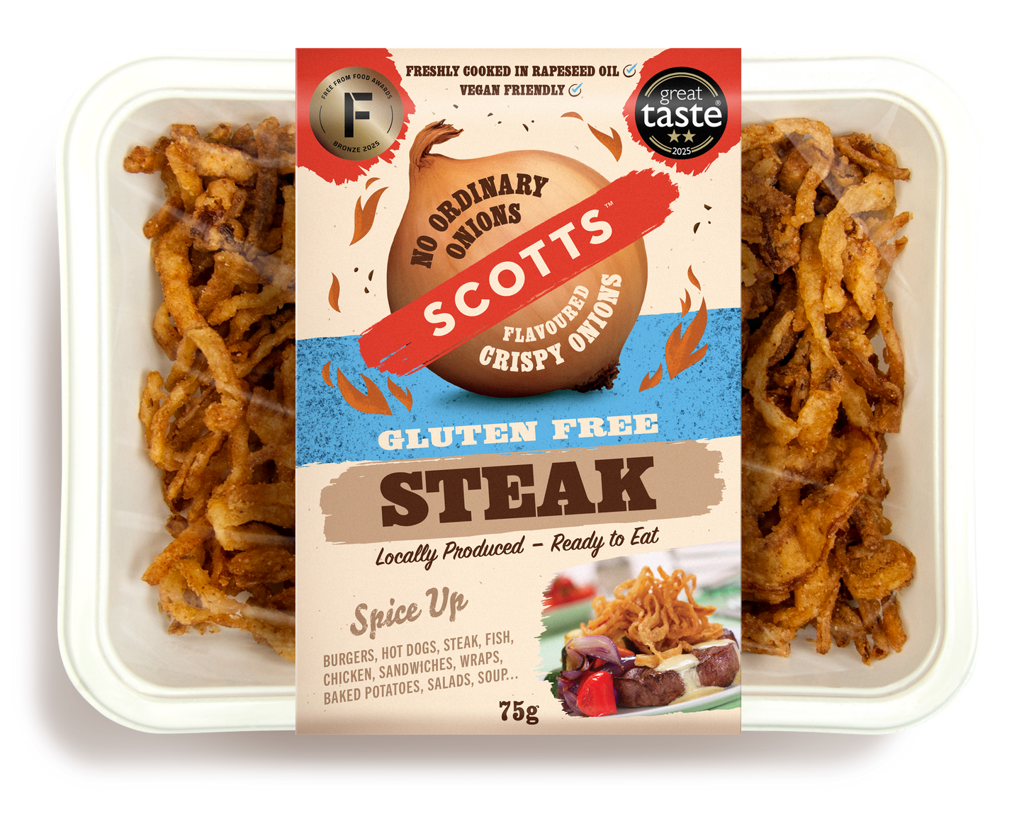 GLUTEN FREE CRISPY ONIONS - STEAK 75g
