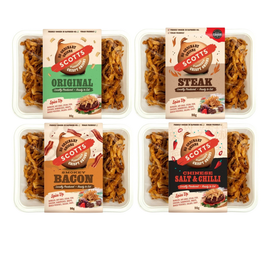 SCOTTS CRISPY ONIONS MIXED FLAVOURS 75G-MULTI PACK