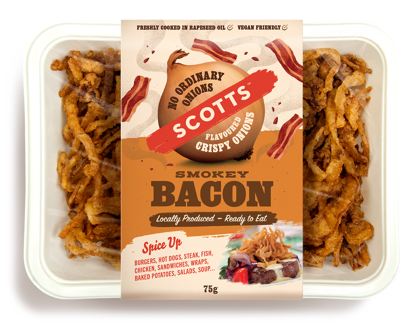 Scotts Crispy Onions Smokey Bacon Flavour